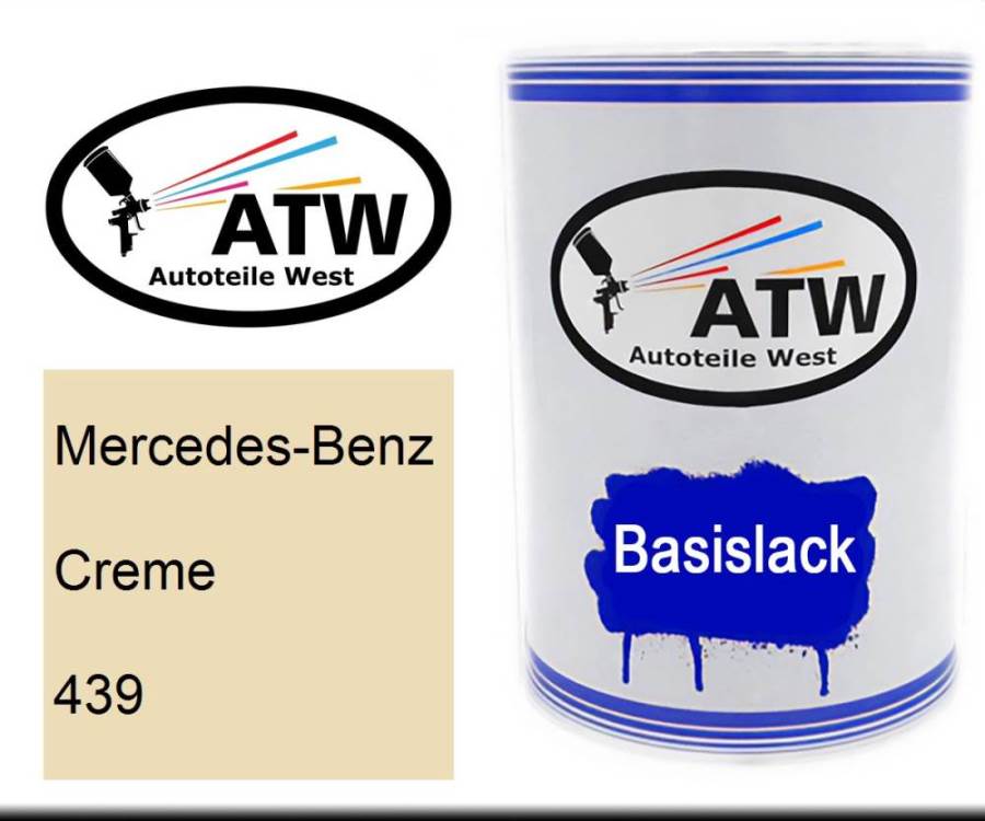 Mercedes-Benz, Creme, 439: 500ml Lackdose, von ATW Autoteile West.