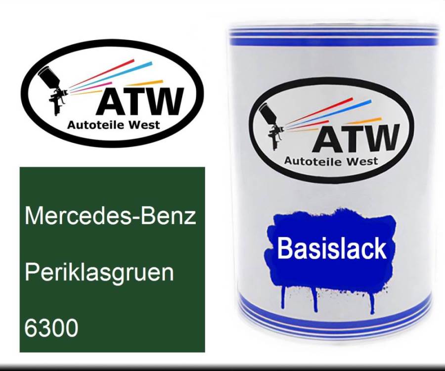 Mercedes-Benz, Periklasgruen, 6300: 500ml Lackdose, von ATW Autoteile West.