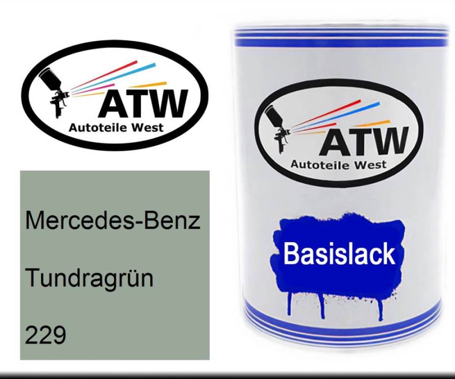 Mercedes-Benz, Tundragrün, 229: 500ml Lackdose, von ATW Autoteile West.