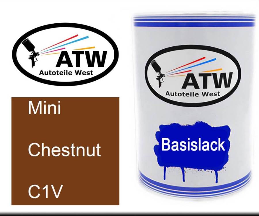 Mini, Chestnut, C1V: 500ml Lackdose, von ATW Autoteile West.