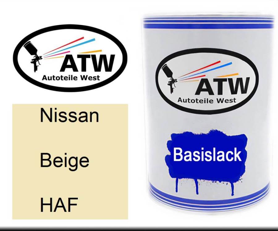 Nissan, Beige, HAF: 500ml Lackdose, von ATW Autoteile West.