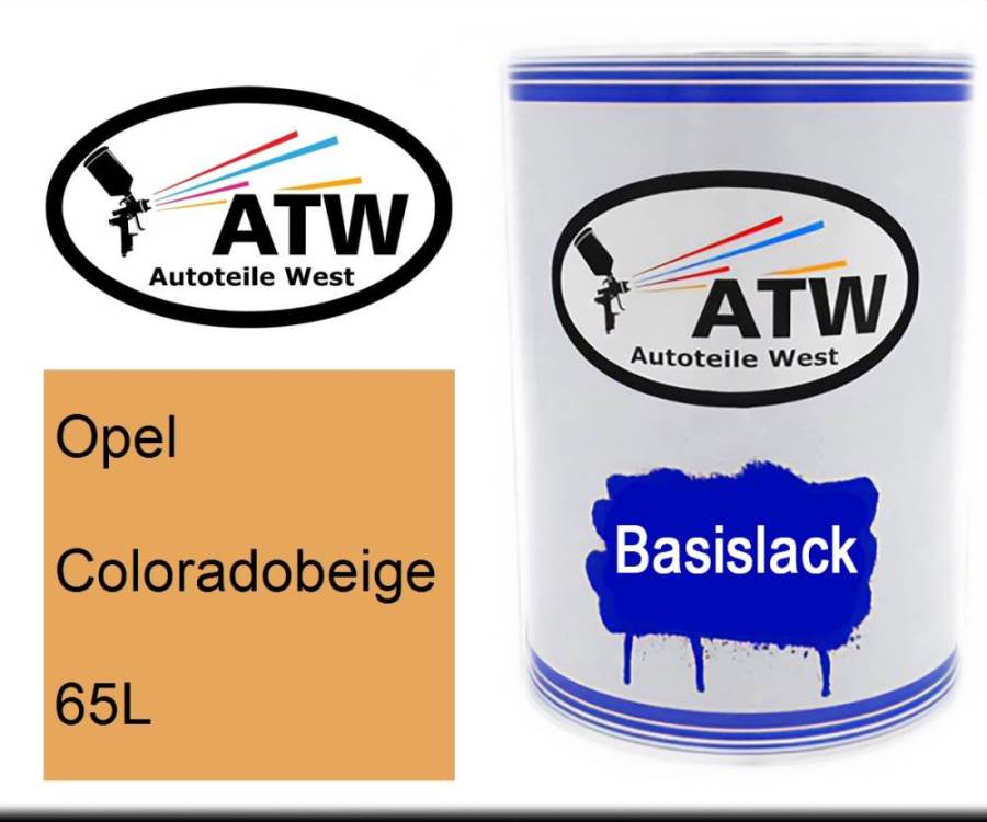Opel, Coloradobeige, 65L: 500ml Lackdose, von ATW Autoteile West.