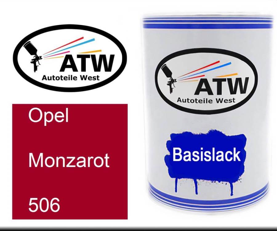 Opel, Monzarot, 506: 500ml Lackdose, von ATW Autoteile West.