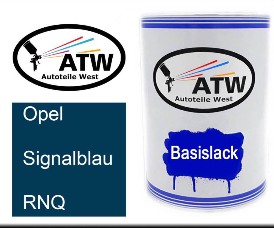 Opel, Signalblau, RNQ: 500ml Lackdose, von ATW Autoteile West.