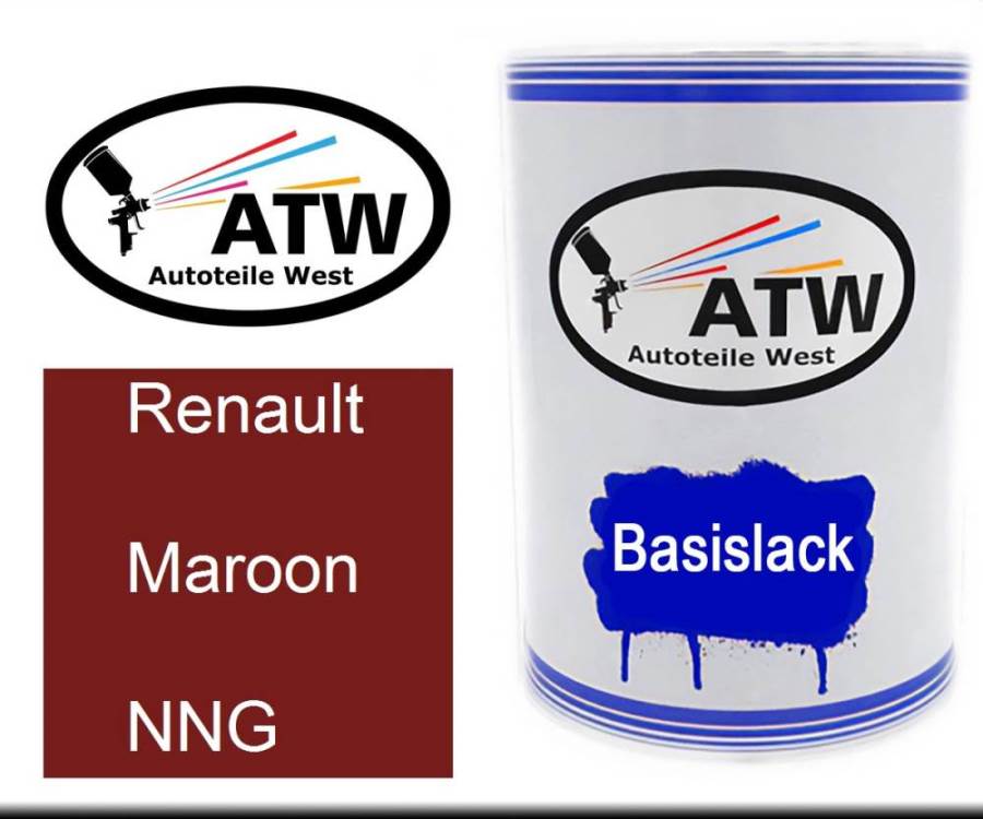 Renault, Maroon, NNG: 500ml Lackdose, von ATW Autoteile West.