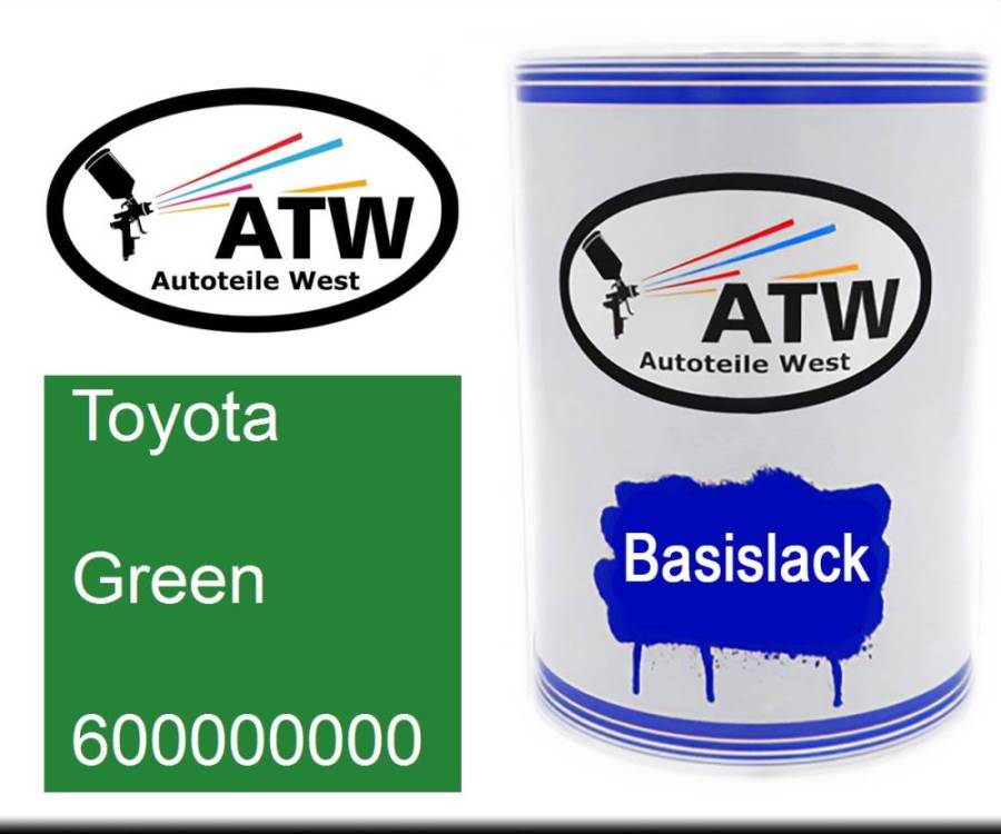 Toyota, Green, 600000000: 500ml Lackdose, von ATW Autoteile West.