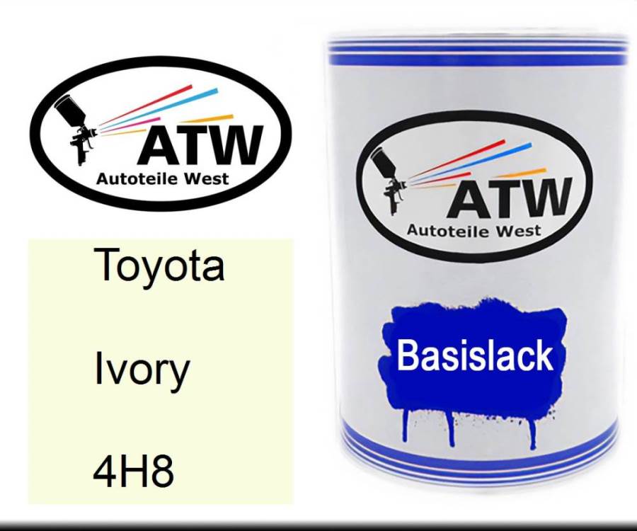 Toyota, Ivory, 4H8: 500ml Lackdose, von ATW Autoteile West.