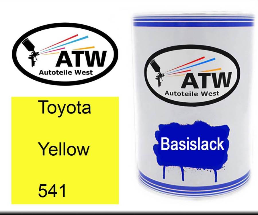 Toyota, Yellow, 541: 500ml Lackdose, von ATW Autoteile West.