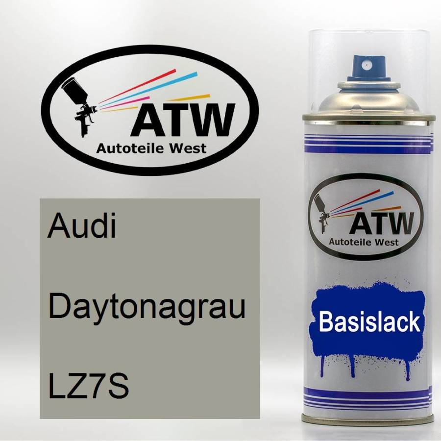 Audi, Daytonagrau, LZ7S: 400ml Sprühdose, von ATW Autoteile West.