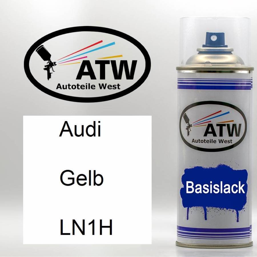 Audi, Gelb, LN1H: 400ml Sprühdose, von ATW Autoteile West.