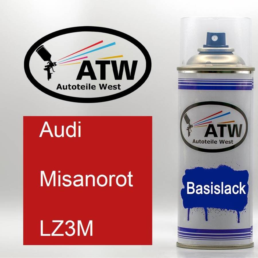 Audi, Misanorot, LZ3M: 400ml Sprühdose, von ATW Autoteile West.