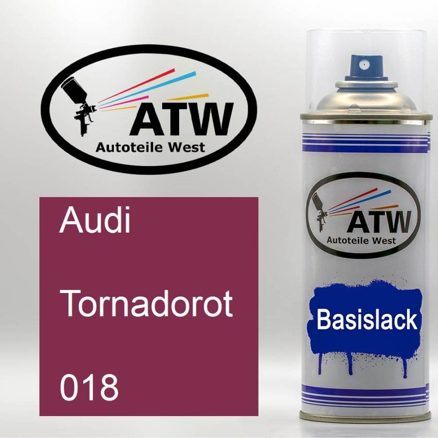 Audi, Tornadorot, 018: 400ml Sprühdose, von ATW Autoteile West.