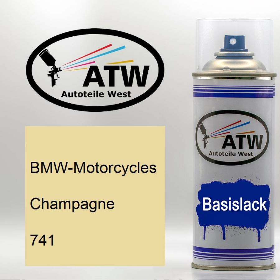 BMW-Motorcycles, Champagne, 741: 400ml Sprühdose, von ATW Autoteile West.