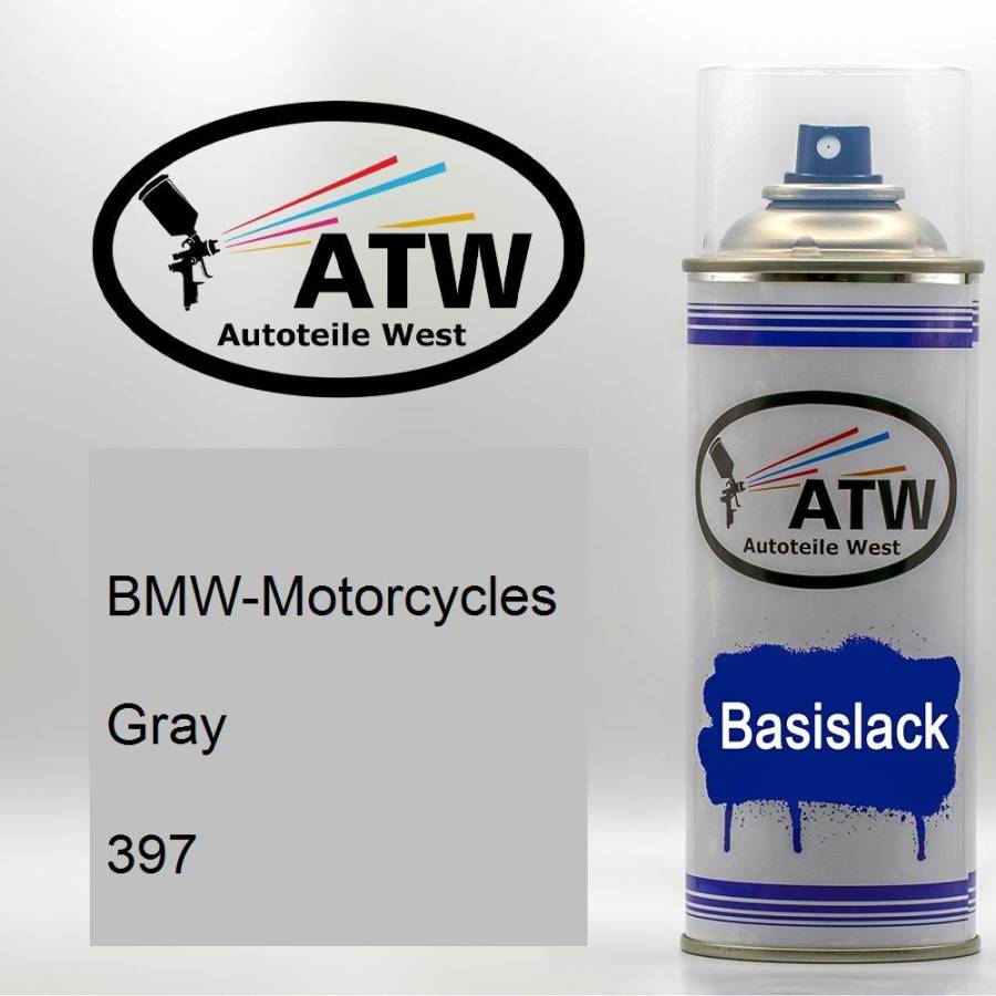 BMW-Motorcycles, Gray, 397: 400ml Sprühdose, von ATW Autoteile West.