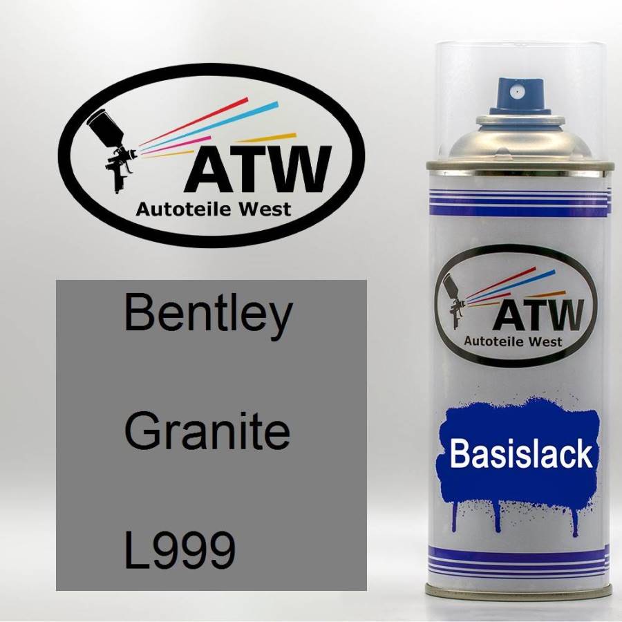 Bentley, Granite, L999: 400ml Sprühdose, von ATW Autoteile West.