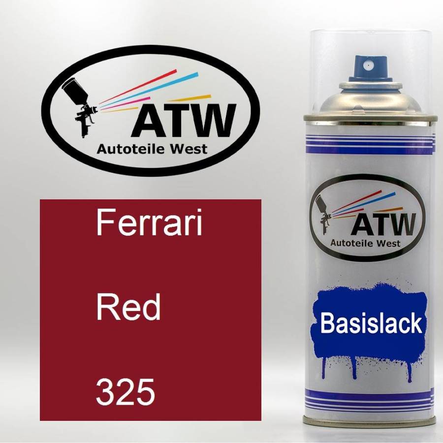 Ferrari, Red, 325: 400ml Sprühdose, von ATW Autoteile West.