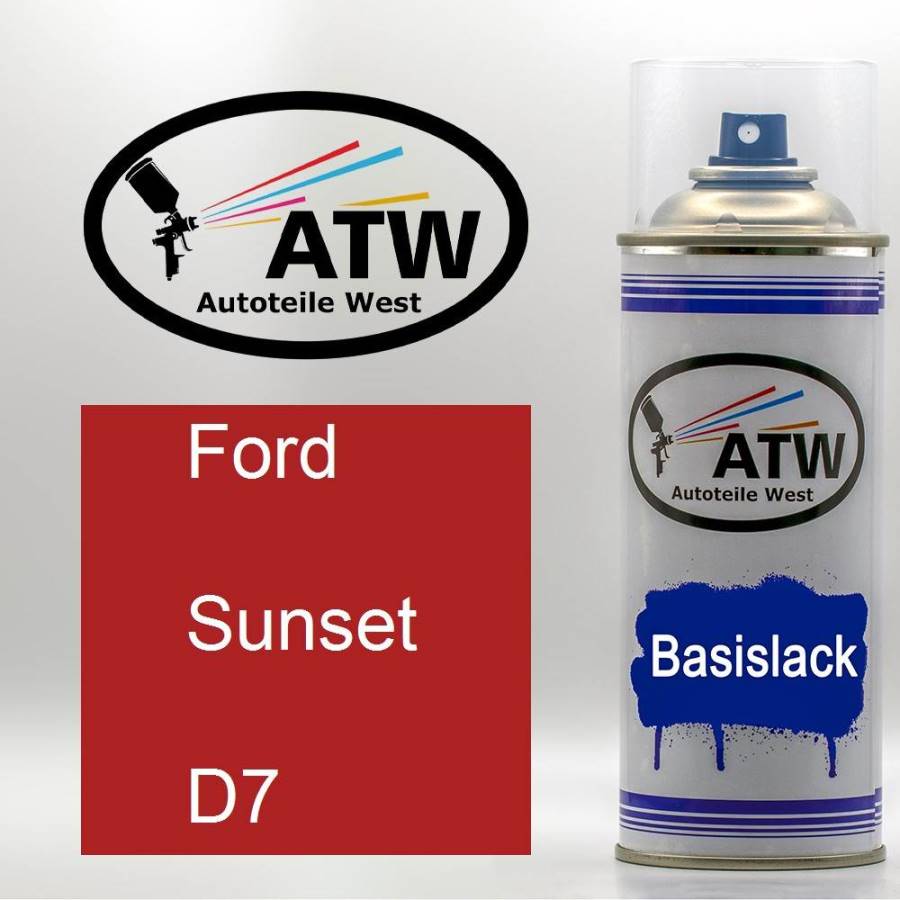 Ford, Sunset, D7: 400ml Sprühdose, von ATW Autoteile West.
