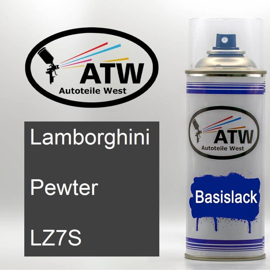 Lamborghini, Pewter, LZ7S: 400ml Sprühdose, von ATW Autoteile West.