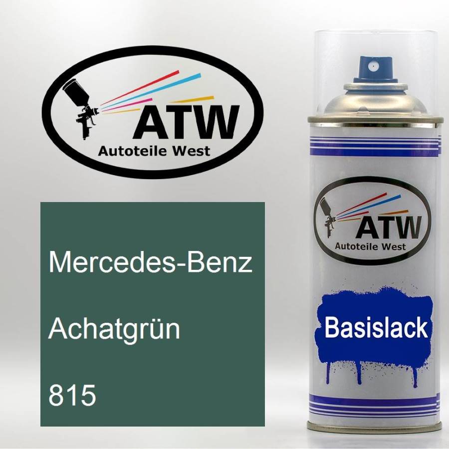 Mercedes-Benz, Achatgrün, 815: 400ml Sprühdose, von ATW Autoteile West.