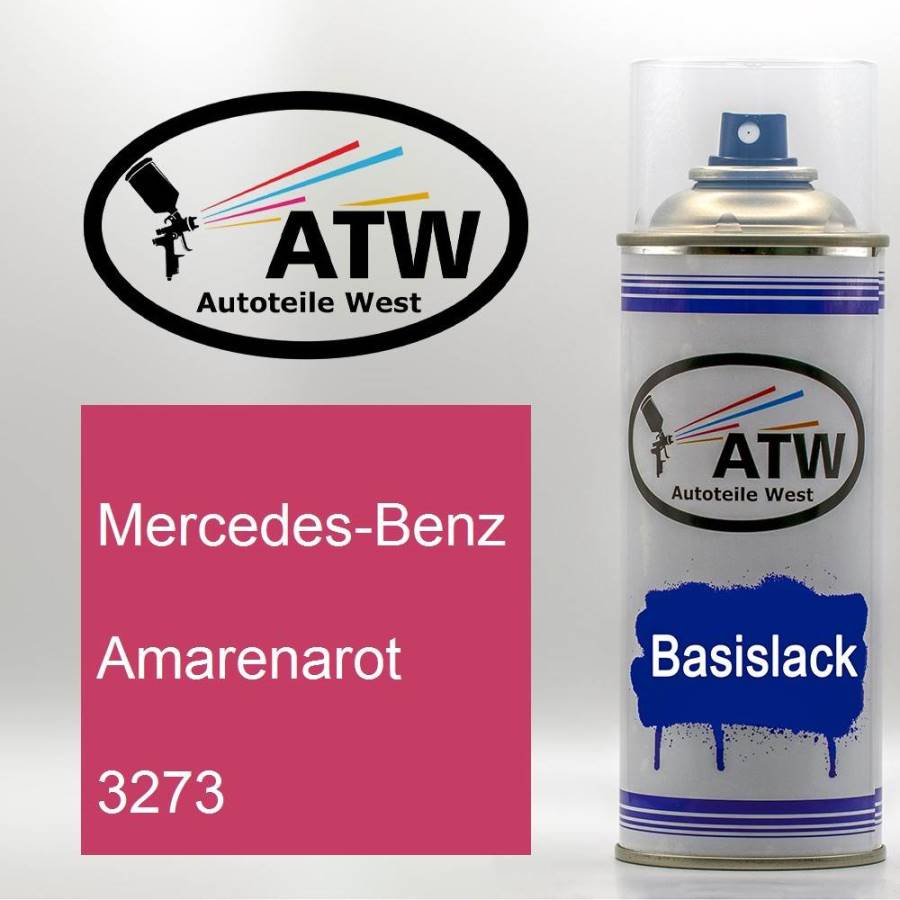 Mercedes-Benz, Amarenarot, 3273: 400ml Sprühdose, von ATW Autoteile West.