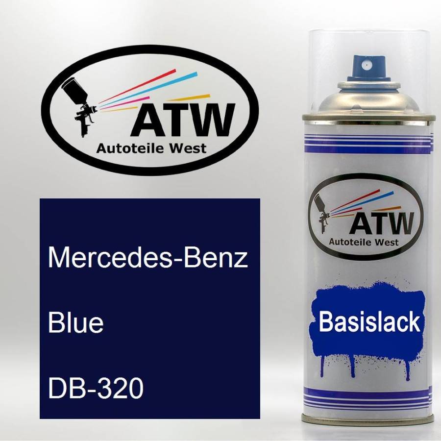 Mercedes-Benz, Blue, DB-320: 400ml Sprühdose, von ATW Autoteile West.