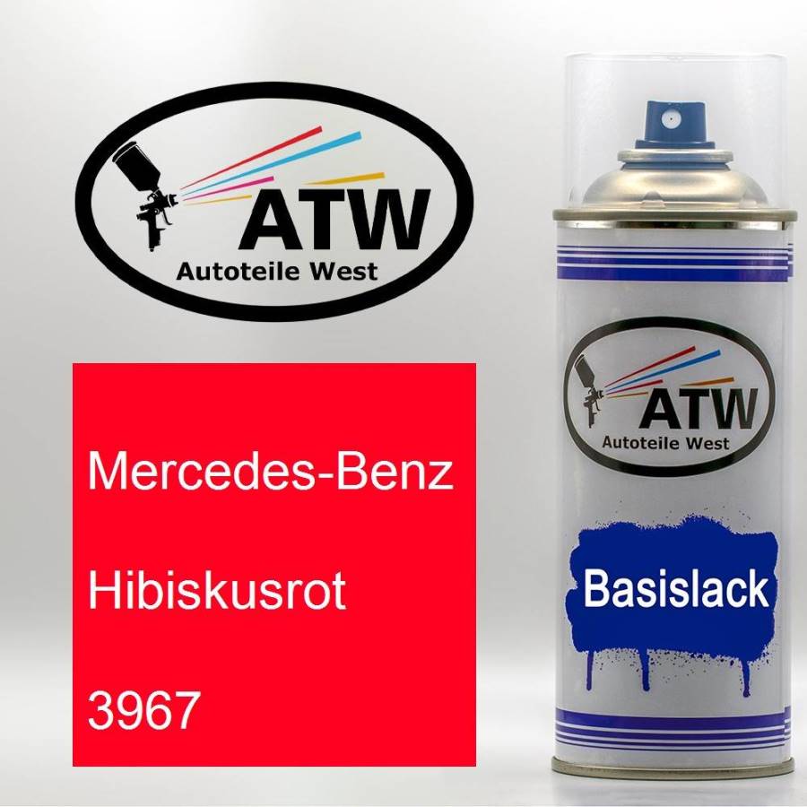Mercedes-Benz, Hibiskusrot, 3967: 400ml Sprühdose, von ATW Autoteile West.