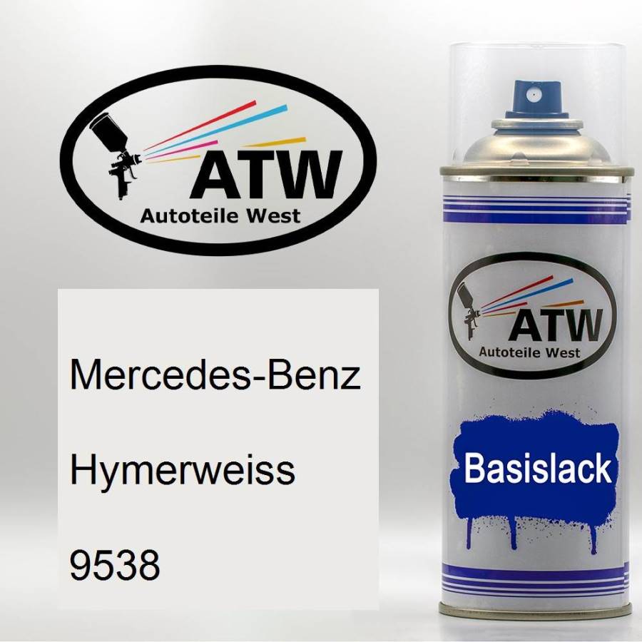 Mercedes-Benz, Hymerweiss, 9538: 400ml Sprühdose, von ATW Autoteile West.