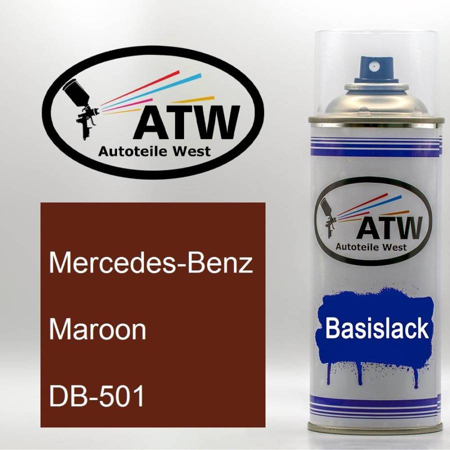 Mercedes-Benz, Maroon, DB-501: 400ml Sprühdose, von ATW Autoteile West.