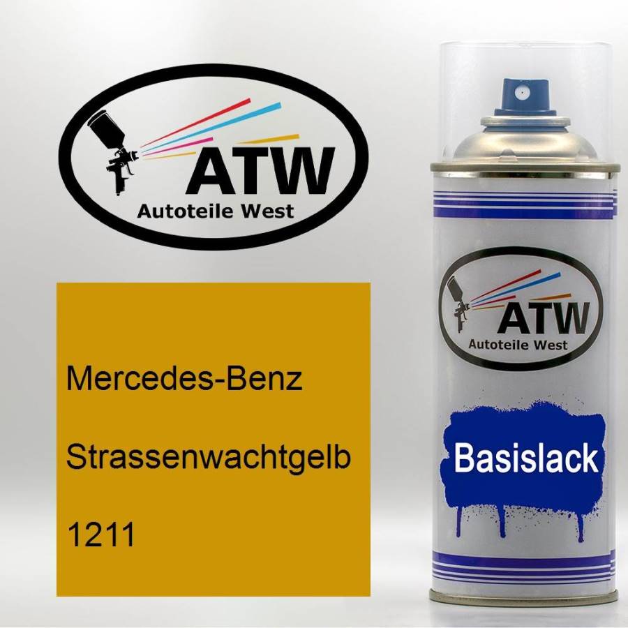 Mercedes-Benz, Strassenwachtgelb, 1211: 400ml Sprühdose, von ATW Autoteile West.