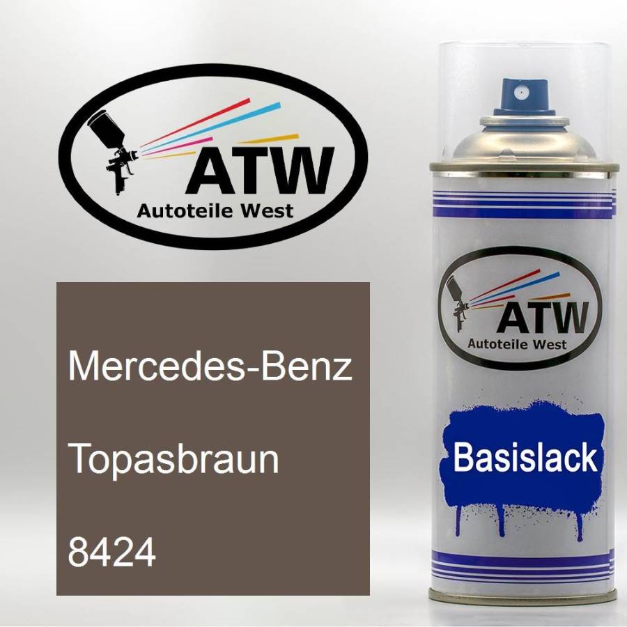 Mercedes-Benz, Topasbraun, 8424: 400ml Sprühdose, von ATW Autoteile West.