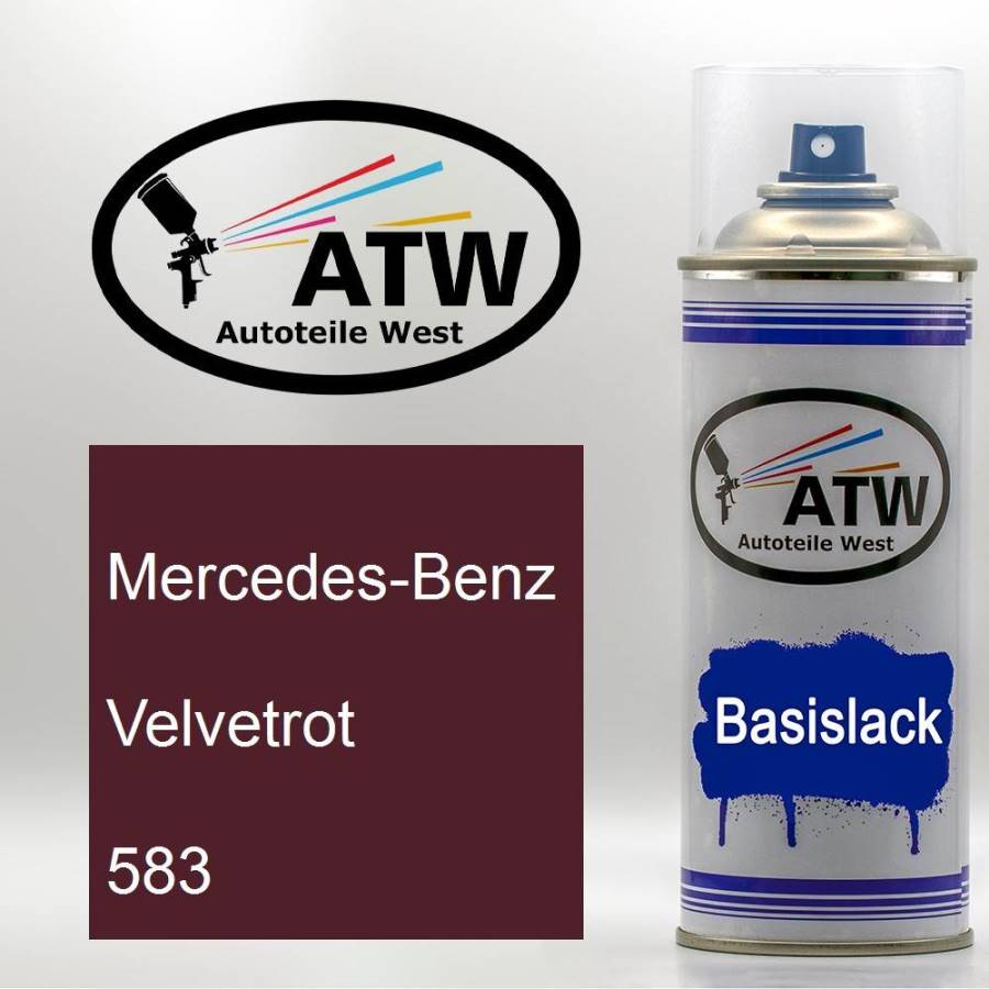Mercedes-Benz, Velvetrot, 583: 400ml Sprühdose, von ATW Autoteile West.