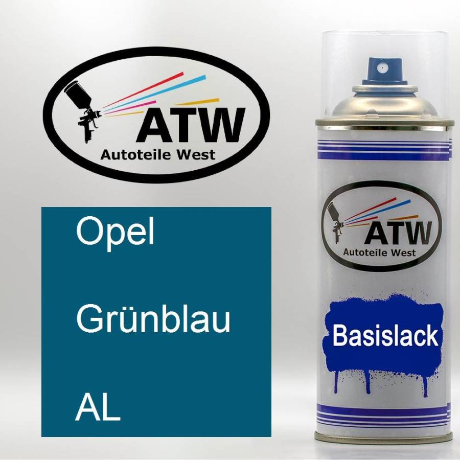 Opel, Grünblau, AL: 400ml Sprühdose, von ATW Autoteile West.