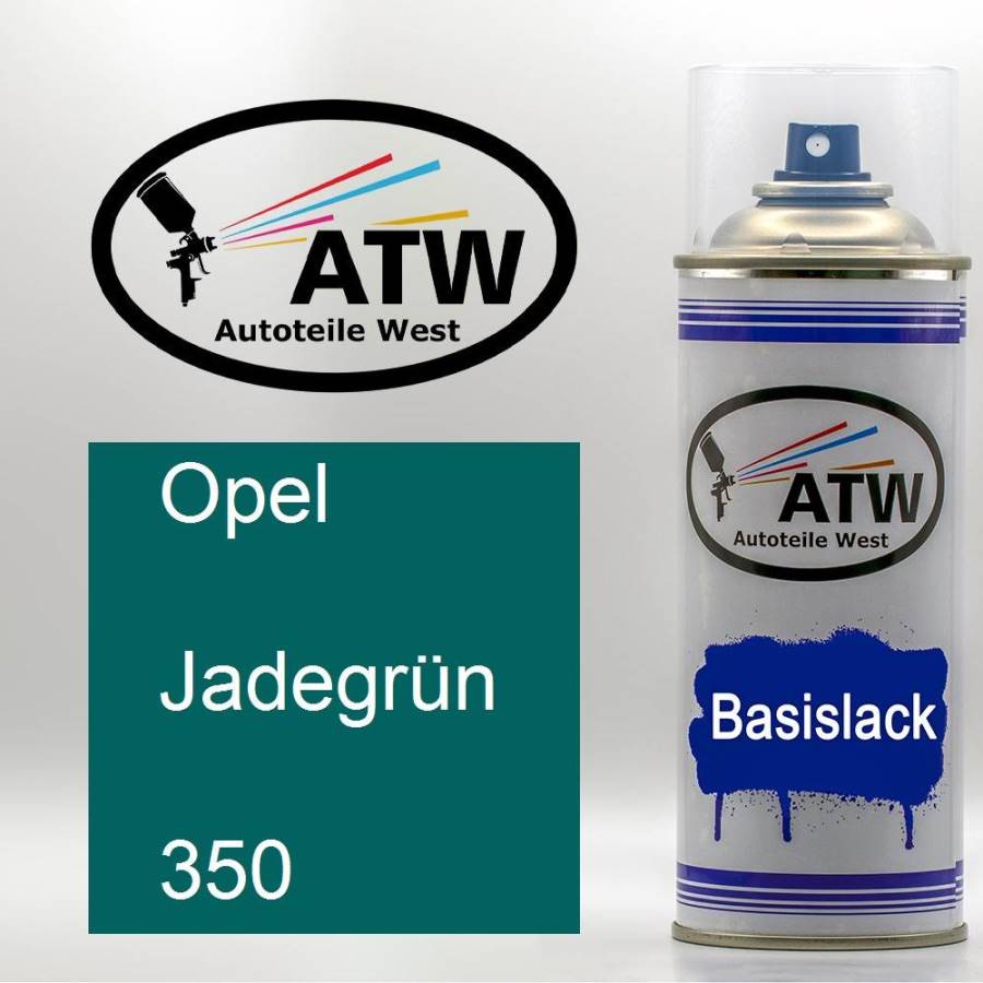 Opel, Jadegrün, 350: 400ml Sprühdose, von ATW Autoteile West.