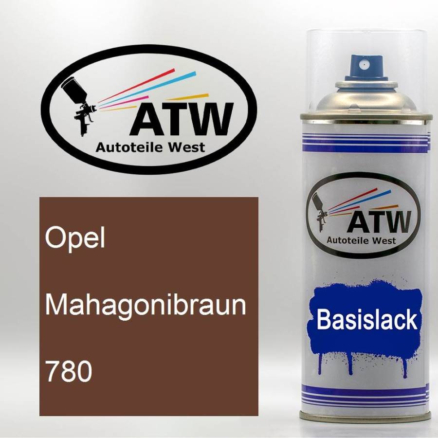 Opel, Mahagonibraun, 780: 400ml Sprühdose, von ATW Autoteile West.