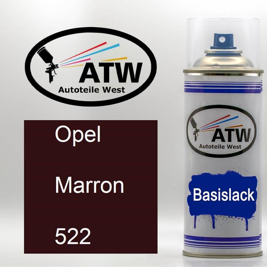 Opel, Marron, 522: 400ml Sprühdose, von ATW Autoteile West.