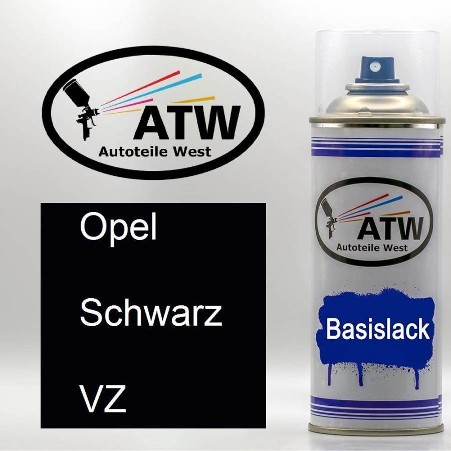 Opel, Schwarz, VZ: 400ml Sprühdose, von ATW Autoteile West.