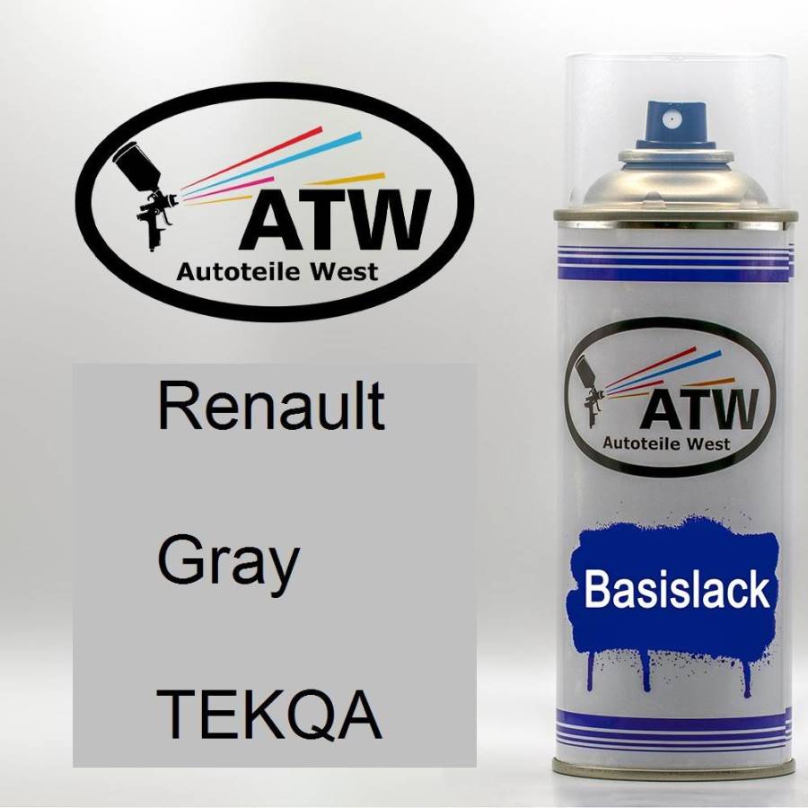 Renault, Gray, TEKQA: 400ml Sprühdose, von ATW Autoteile West.