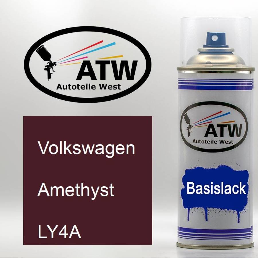 Volkswagen, Amethyst, LY4A: 400ml Sprühdose, von ATW Autoteile West.