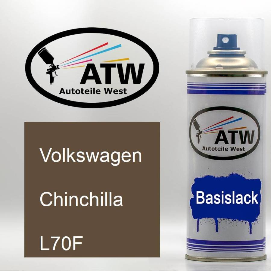 Volkswagen, Chinchilla, L70F: 400ml Sprühdose, von ATW Autoteile West.