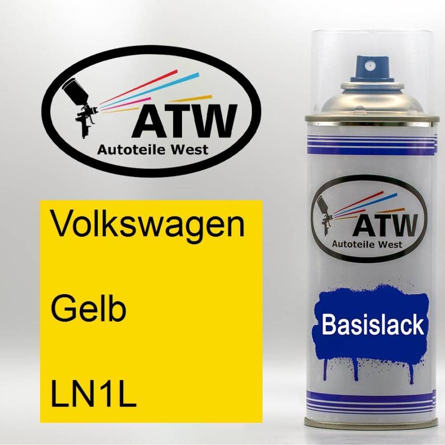 Volkswagen, Gelb, LN1L: 400ml Sprühdose, von ATW Autoteile West.