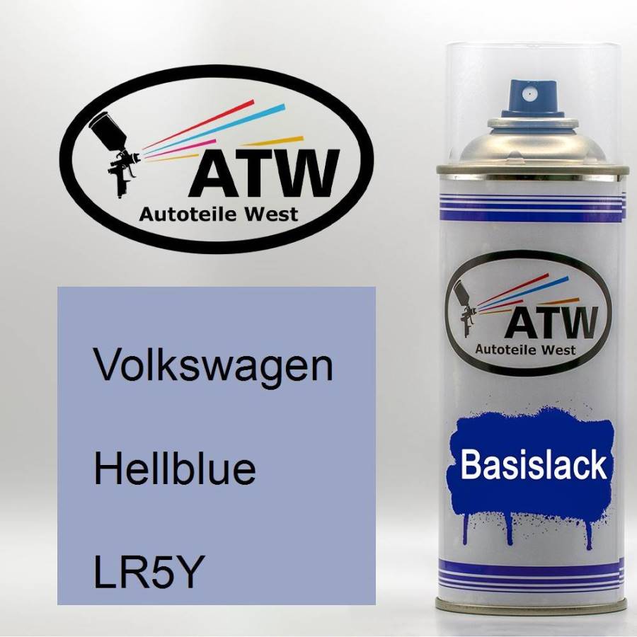 Volkswagen, Hellblue, LR5Y: 400ml Sprühdose, von ATW Autoteile West.