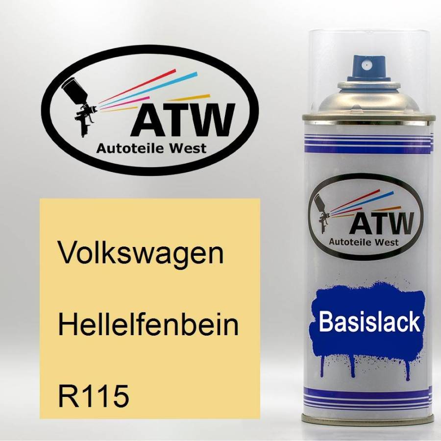 Volkswagen, Hellelfenbein, R115: 400ml Sprühdose, von ATW Autoteile West.