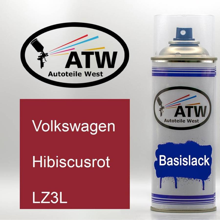 Volkswagen, Hibiscusrot, LZ3L: 400ml Sprühdose, von ATW Autoteile West.