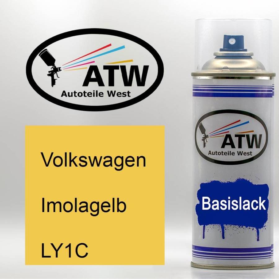 Volkswagen, Imolagelb, LY1C: 400ml Sprühdose, von ATW Autoteile West.