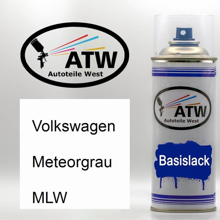 Volkswagen, Meteorgrau, MLW: 400ml Sprühdose, von ATW Autoteile West.