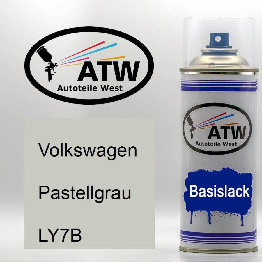 Volkswagen, Pastellgrau, LY7B: 400ml Sprühdose, von ATW Autoteile West.