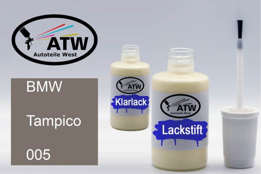 BMW, Tampico, 005: 20ml Lackstift + 20ml Klarlack - Set, von ATW Autoteile West.