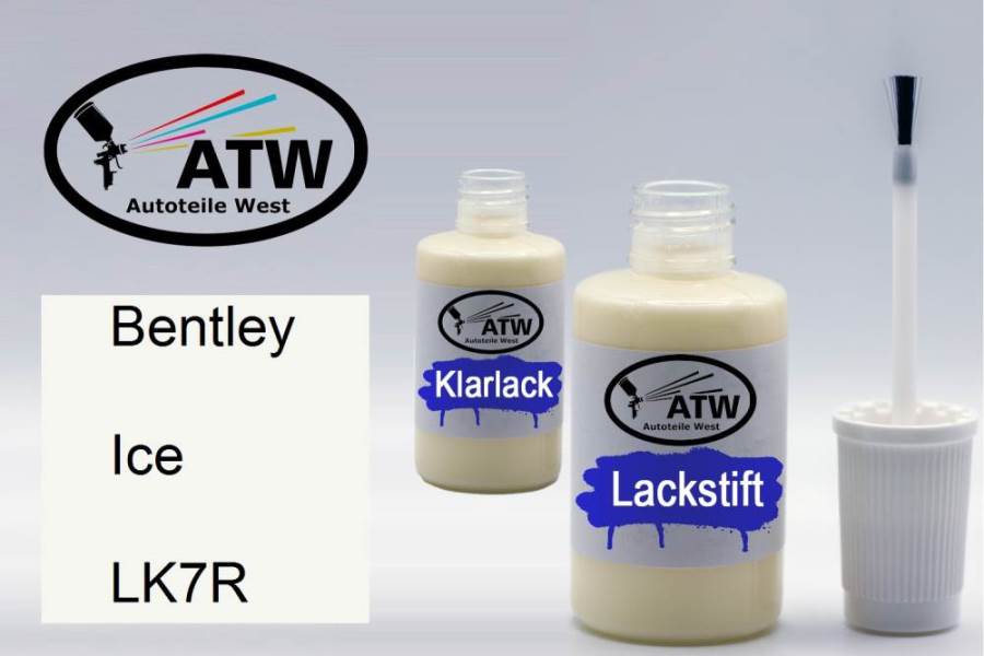 Bentley, Ice, LK7R: 20ml Lackstift + 20ml Klarlack - Set, von ATW Autoteile West.