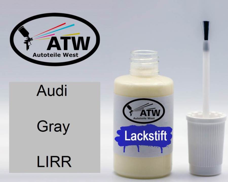 Audi, Gray, LIRR: 20ml Lackstift, von ATW Autoteile West.