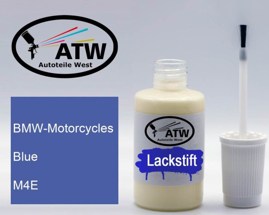 BMW-Motorcycles, Blue, M4E: 20ml Lackstift, von ATW Autoteile West.